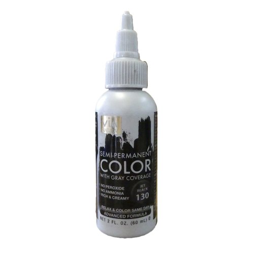 Via Hair Color Jet Black 2 Oz,Pack of 2