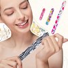 60 Pcs Nail Files for Acrylic Nails 150/150 Grit Double Sides Emery Boards Mini Nail Files 3 Sizes Fingernail Files for Home Salon Use (Classic Pattern)