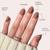 Glamnetic Press On Nails - Chocolate Brown | Opaque Muted Soft Brown Short Oval False Nails, Reusable Stick On Fake Nails with Glue | Salon Quality | 15 Sizes - 30 Nail Kit