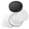 MEICOLY Setting Powder with Sifter,Long Lasting Loose Face Powder,Translucent Powder Colorset Powder,Matte Finishing White Face Paint Setting Powder for Halloween SFX Cosplay Makeup,Oil Control