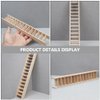 LOGOFUN Mini Wooden Step Ladder Mini Wood Doll House Ladder 1: 12 Miniature Ladder for Dollhouse Garden Furniture Accessories