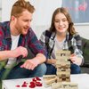 Couples Gift Ideas Naughty Block Tower Game, 48Pcs Tumbling Tower Stacking Blocks Game, Stacking Wooden Block Game, Valentines Day Gifts for Boyfriend Girlfriend Men Women Gifts for Wife Husband