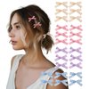 DRIPPYGOODS - Mini Ribbon Bow Hair Clips for Women and Girls, 24 PCS, Easter Coquette Barette Hair Clip Accessories