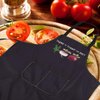 CENWA Funny Vegan Aprons Vegetarian Apron Vegan Food Thyme to Turnip the Beet Cooking Kitchen Apron with Pockets (TURNIP THE BEET)