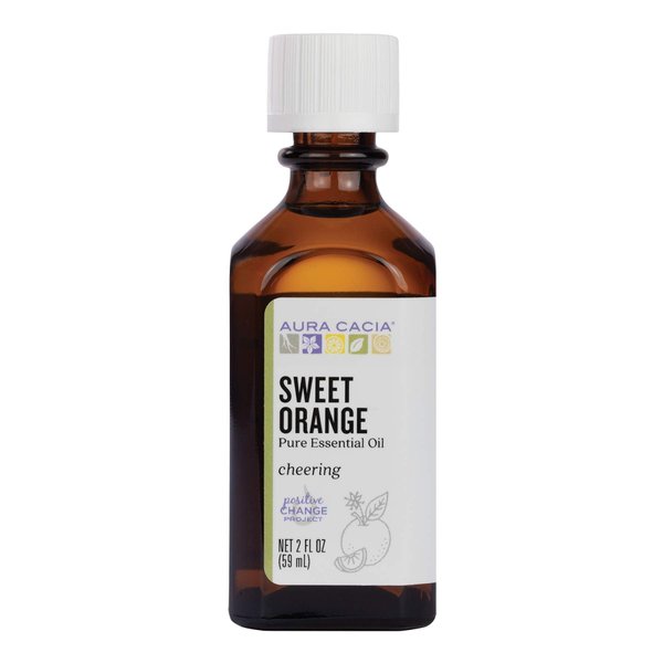 Aura Cacia Essential Oil, Cheering Sweet Orange, 2 fl. oz.