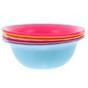 Gatuida 6pcs Multipurpose Plastic Wash Basin Set for Home & Salon - Durable Face Cleansing Bowls, Free, Easy to Clean, Random Color