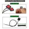 12V 24V Mini Momentary Push Button ON-Off Switch [2-Pack], Easy to Install Surface Mount Button Switch