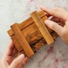 BSIRI Magic Box- Secret Box Brain Teaser Wooden Puzzle Boxes with Hidden Compartments. Ideal Mystery Box, Money Box, Jewelry Box, 3D Puzzle Lock Box, Gift Card, and Money Puzzle Box (Credit Card Size)