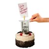 The Money Cake - Money Cake Pull Out Kit Includes 1 Money Box 1 Plastic Roll 50 Transparent Bag Connected Pocket, and Card Holder Cake Topper for Birthday and Graduation Parties