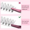 280 Pcs Individual Lashes 10D-D-0.10-9-16mix Cluster Lashes 10D 20D C D Curl Wispy Lashes Bottom Lashes DIY Lashes At Home（10D-D-0.10-9-16mix）