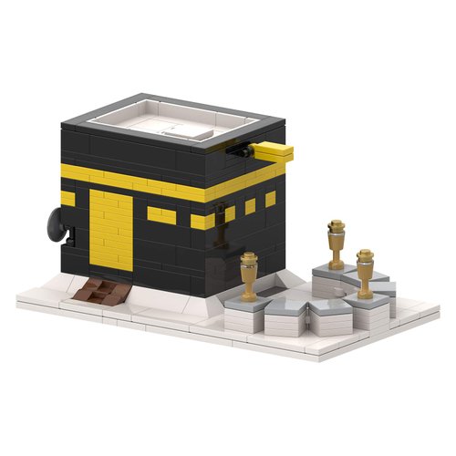 Kaaba Bricks Islamic Toy Building Blocks Set Included Guide of 64 Steps Durable Quality Brain Booster Maze Puzzle Islamic Educational DIY Building Kit Ideal for Boys Girls Preschool (325 Pieces)