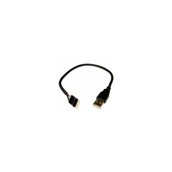 IDC 5 Male (Motherboard Connector, Single Row) to USB 2.0 A Male Adapter Cable