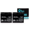 2 Pack Replacement for Minuteman XRT BP1 Battery Pack Battery - Replacement UB12180 Universal Sealed Lead Acid Battery (12V, 18Ah, 18000mAh, T4 Terminal, AGM, SLA)