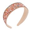 Amariver Colorful Rhinestones Headbands for Women Sparkly Pearls Head Band Beaded Wide Hair Band Crystal Headband Elastic Headbands Non-slip Fancy Hair Accessories for Women Girls