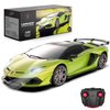 AEROQUEST Lamborghini Remote Control Car, 1:24 Scale Electric Sport Racing Hobby Toy Car Lamborghini Model Vehicle for Boys Girls Birthday Gifts, Green