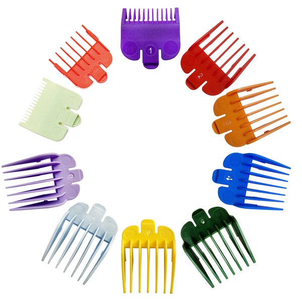 Hair Clippers Guide Combs Universal Hair Cutting Combs with 10 Sizes Haircut Accessories for Stylists Barbers