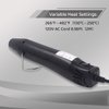 mofa Resin Heat gun,6.6ft Cable 300W Hot Air Gun for Crafting,Acrylic Paint Dryer Multi-Purpose Electric Heating Nozzle (Black Temp Regulation)