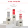 DND Gel Polish Set - 1 each of Gel Polish and Nail Polish, 860 She’s White? She’s Pink?, 0.5 Fl Oz