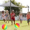 YNHFIFI Playground Ball, 8.5 Inch Rainbow Kickball for Kids Adults Indoor & Outdoor Dodgeball Handball Four Square Ball Schoolyard Game
