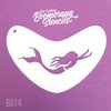 Art Factory Boomerang Stencil - Mermaid Swimming, Reusable Face Painting Stencil, Great for Fairs, Carnivals, Party & Halloween