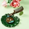 TAN MUJIANG Hair Comb Natural Wood Anti-static (Butterfly & Lotus)