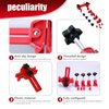 Yumfugu 9 PCS Car Main Cam Timing Sprocket Gear Locking Tool Set, Bump Locking Double Camshaft Anti-Slip Fixing Clamp, Automotive Work Protection Accessories, Suitable for Most Car Models (Red)