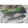 Pretty Shades of Green Sea Glass Hair Comb
