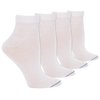 Dr. Scholl's Women's 4 Pack Diabetic and Circulatory Non Binding Ankle Socks, White, Shoe Size: 8-12
