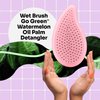 Wet Brush Go Green Palm Detangling Hair Brush Infused with Watermelon Oil - Pain-Free Ultra-Soft Detangler Bristles Glide Through Tangles with Ease - Protects Against Split Ends For Wet & Dry Hair