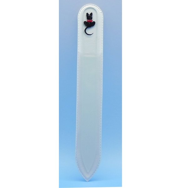 Crystal Manicure Nail File - Black Cat