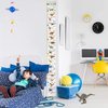 LIFELIKO Personalised Growth Chart for Dinosaur Lovers, Removable Wall Ruler for Boys and Girls, Kid’s Room Decoration (White)