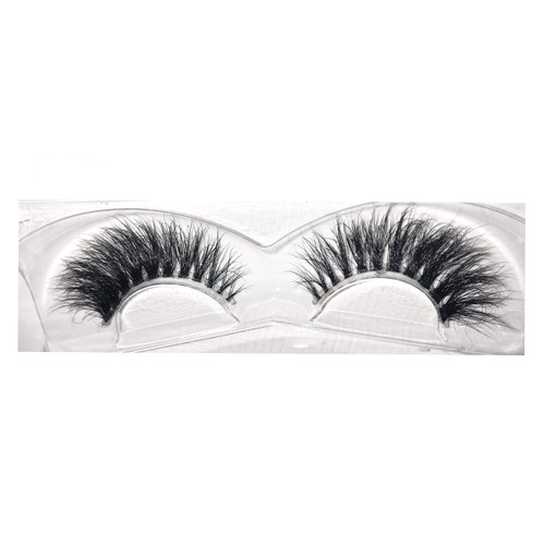 Alluring 3D Clear Band, Reusable Strip, 100% Siberian Mink Fur False Eyelashes, Hand-made Cruelty Free Cat-Eye KF2
