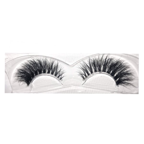 Alluring 3D Clear Band, Reusable Strip, 100% Siberian Mink Fur False Eyelashes, Hand-made Cruelty Free Cat-Eye KF2