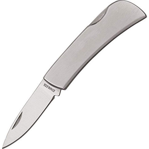 Rite Edge 2.5” Small Flat Engravable Silver Folding EDC Gift Lock Back Pocket Knife