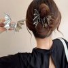2PCS Bat Hair Clips Halloween Hair Claw Clip Non Slips Jaw Clips Punk Hair Barrettes Accessories for Women Hair Styling Day of the Dead Hair Decorations