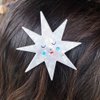 4Pcs Red Mushroom Star Acetate Hair Clips,Hair Side Clips Magic Ball Duckbill Clips Moon Barrettes Creative Eggplant Hairpins Hair Accessories for Women Hair Clips Hair Clips