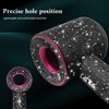 Rhinestones Case for Dyson Hair Dryer Anti-Scratch Shockproof Dust Proof Travel Protective Case Cover for Dyson Hair Dryer (Bling Black)