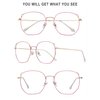 DUCO Blue Light Glasses for Women Men Computer Blue Ray Blocking Glasses Cute Retro Round Eyeglasses Frame 8217