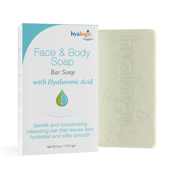 Hyalogic Hyaluronic Acid Soap for Face & Body – Amazing Hyaluronic Acid Moisturizer Soap – Face & Body Soap Bar with Coconut Extract – 100% Natural Soap for Skin Care (4 Oz)