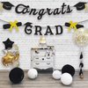 Graduation Party Decorations 2023 - Black Congrats Grad Banner for Graduation Decorations Class of 2023, Congratulations Banner, Graduation Cap Decorations, Graduation Party Supplies