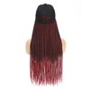 AliRobam Hat Wigs Baseball Cap with Senegalese Twist Braids Hair extensions Hat With Braided Hair attached for Black White woman (24inch, TBug)