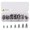 Fishing Weights Kit 83pcs Bullet Fishing Weights for Bass Fishing Texas Rigs Worm Weights Fishing Sinkers Freshwater Saltwater Fishing Tackle