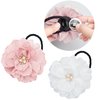 XEEWEN 2 Pack Airtag Hair Ties Holder for Kids, Cute Flower Hidden Hair Elastic Band Tracker Case for Apple Airtag