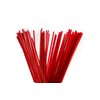 [5000 PACK] 8 Inch Compostable Plastic Stirrer, Bio Degradable, Eco Friendly, Sip Stirrer, Bar Stirrer, Sip Straw, For Coffee, Cocktail, Latte and Tea - 8 Inches, 1000/Box, Red