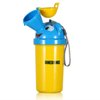 ONEDONE Portable Urinal for Kids 17 OZ Pee Bottle with Clean Brush Travel Urinal for Kids Baby Child Pee Cup for Boys Emergency Toilet for Camping Car Travel and Kid Potty Training(Yellow)