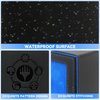 RADWIMPS Deck Box For MTG Commander Deck, Fits 100+ Cards, Magnetic Card Box Organizer With 2 Dividers & Window Display, Perfect for Magic Commander TCG, CCG Cards (Black&Blue)
