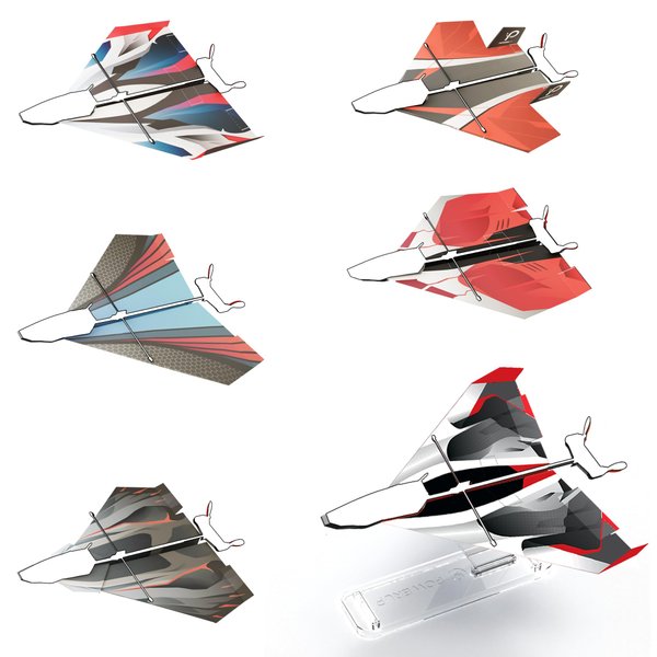 PowerUp Paper Airplane Templates Models - 12 Paper Airplane Templates for The 2.0, 3.0, & 4.0. Includes Color Templates & Display Stand Models. for Hobbyists and Tinkerers