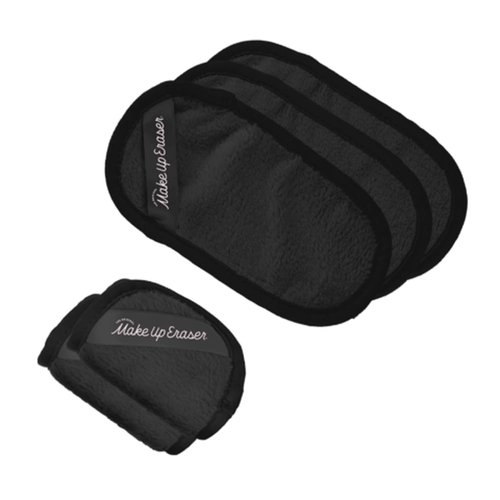 The Original MakeUp Eraser Mini PRO 5-pack, Erase All Makeup With Just Water, Including Waterproof Mascara, Eyeliner, Foundation, Lipstick, Sunscreen and More! Chic Black, 5ct.