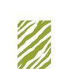 Amscan Decorative Avocado Zebra Party Beverage Paper Napkins (16 Pack), 5 x 5", Green