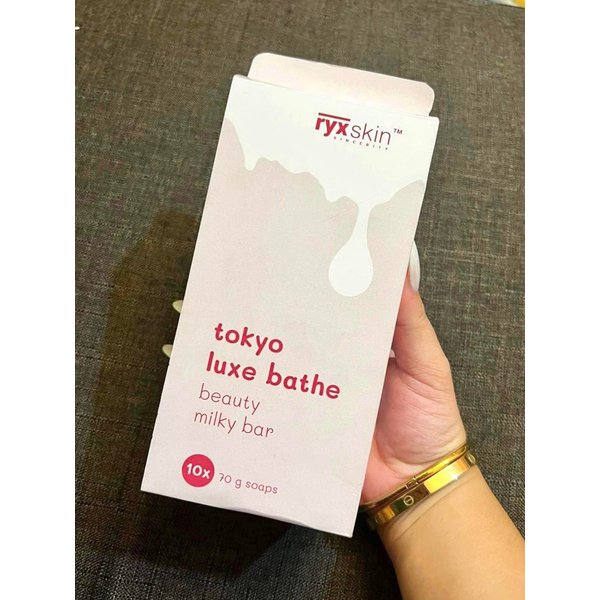 Ryxskin Sincerity Bar Soap | Body and Face Bar Soap (Tokyo Luxe Bathe 70g x 3 Milky Oat Bar Soap)